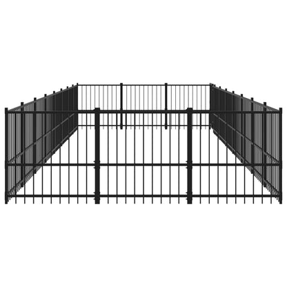 Hondenkennel Voor Buiten 22,58 M² Staal 776 x 291 x 100 cm