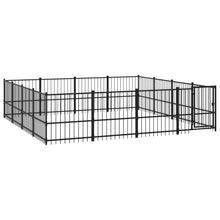 Hondenkennel Voor Buiten 15,05 M² Staal 388 x 388 x 100 cm