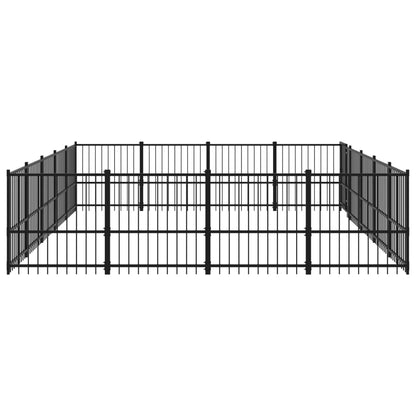 Hondenkennel Voor Buiten 18,82 M² Staal 485 x 388 x 100 cm