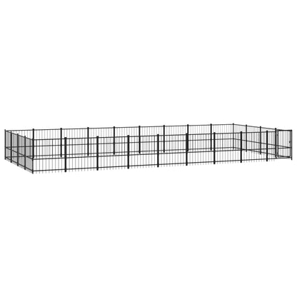 Hondenkennel Voor Buiten 33,87 M² Staal 873 x 388 x 100 cm
