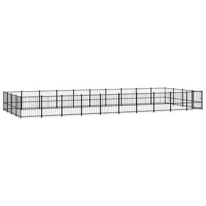 Hondenkennel Voor Buiten 37,64 M² Staal 970 x 388 x 100 cm