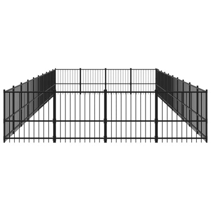 Hondenkennel Voor Buiten 37,64 M² Staal 970 x 388 x 100 cm
