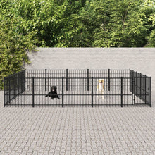 Hondenkennel Voor Buiten 23,52 M² Staal 485 x 485 x 100 cm