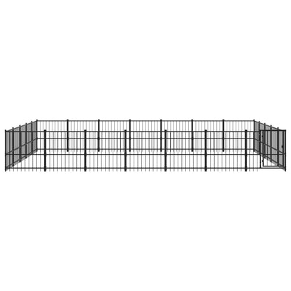 Hondenkennel Voor Buiten 32,93 M² Staal 679 x 485 x 100 cm