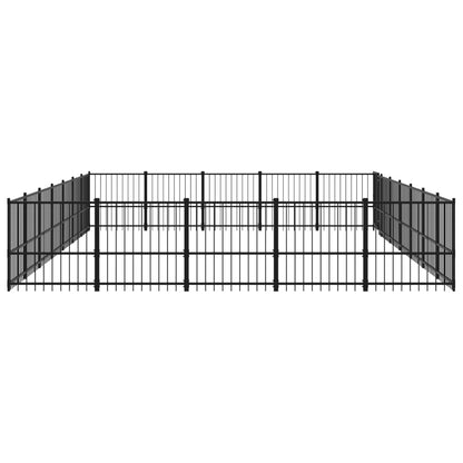 Hondenkennel Voor Buiten 32,93 M² Staal 679 x 485 x 100 cm