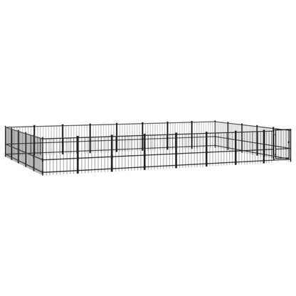 Hondenkennel Voor Buiten 37,64 M² Staal 776 x 485 x 100 cm