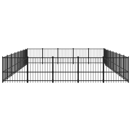 Hondenkennel Voor Buiten 37,64 M² Staal 776 x 485 x 100 cm