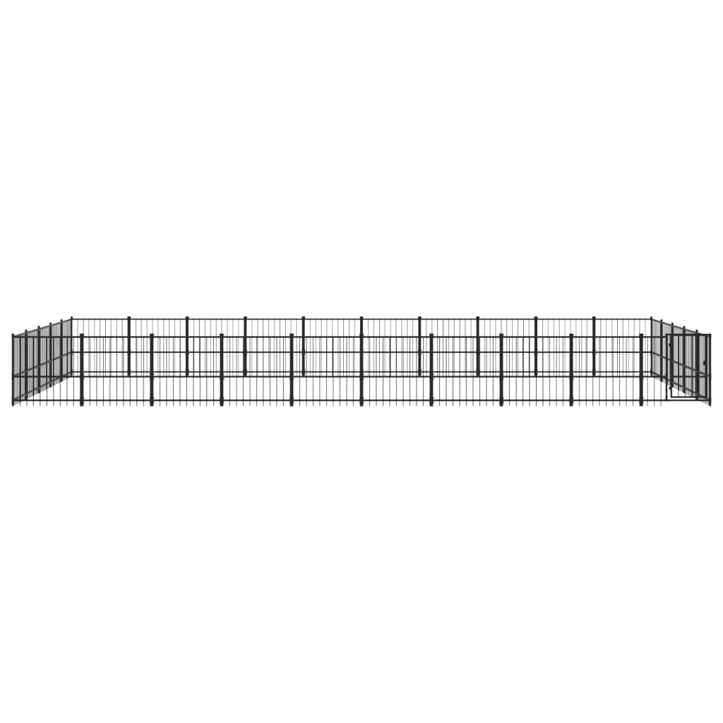 Hondenkennel Voor Buiten 47,05 M² Staal 970 x 485 x 100 cm