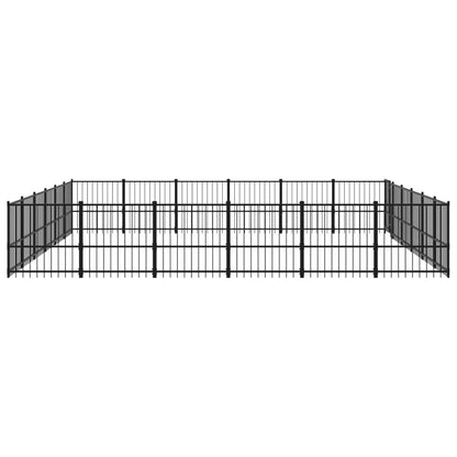 Hondenkennel Voor Buiten 33,87 M² Staal 582 x 582 x 100 cm