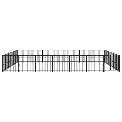Hondenkennel Voor Buiten 39,52 M² Staal 679 x 582 x 100 cm