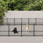 Hondenkennel voor buiten 50,81 m² staal 873 x 582 x 100 cm