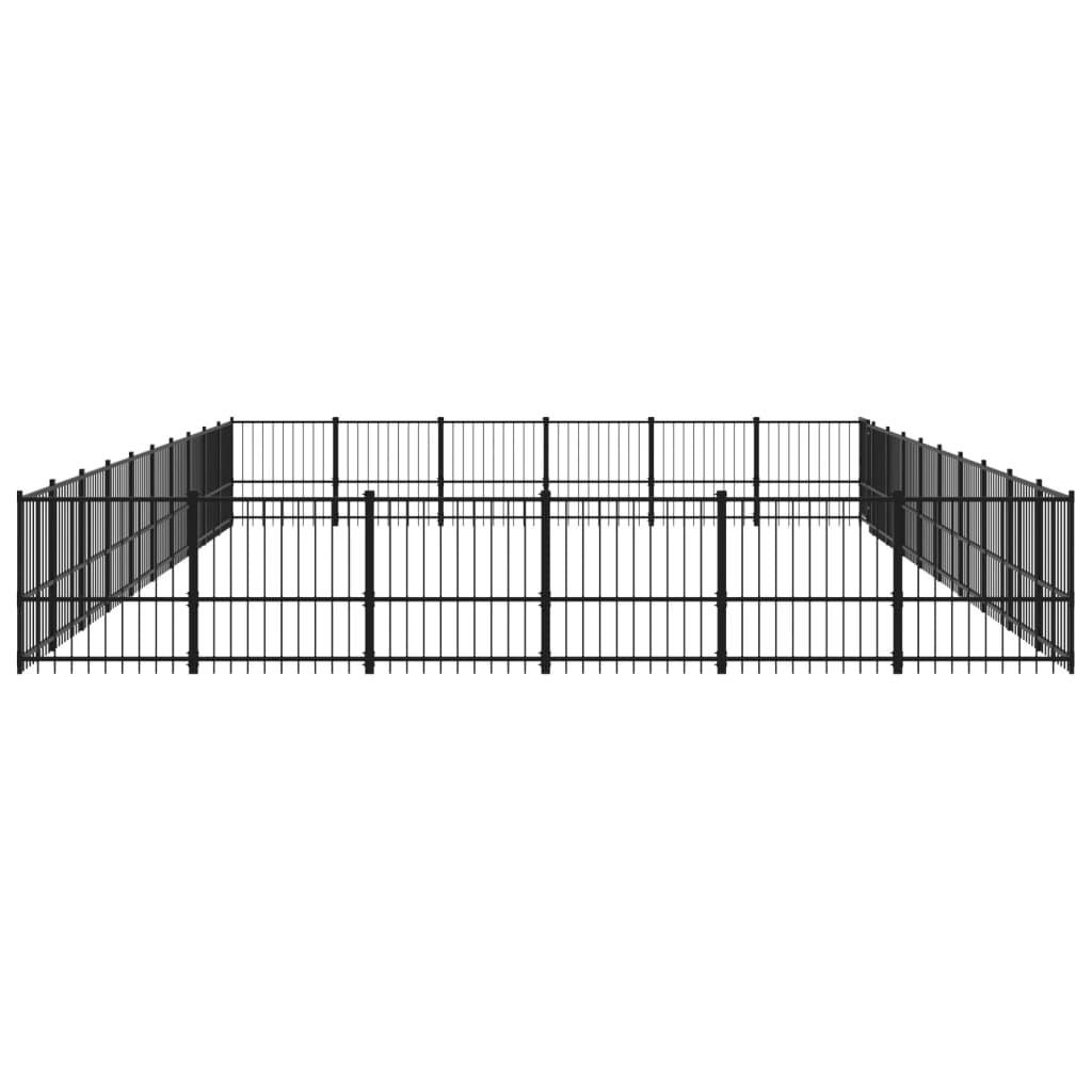Hondenkennel Voor Buiten 56,45 M² Staal 970 x 582 x 100 cm
