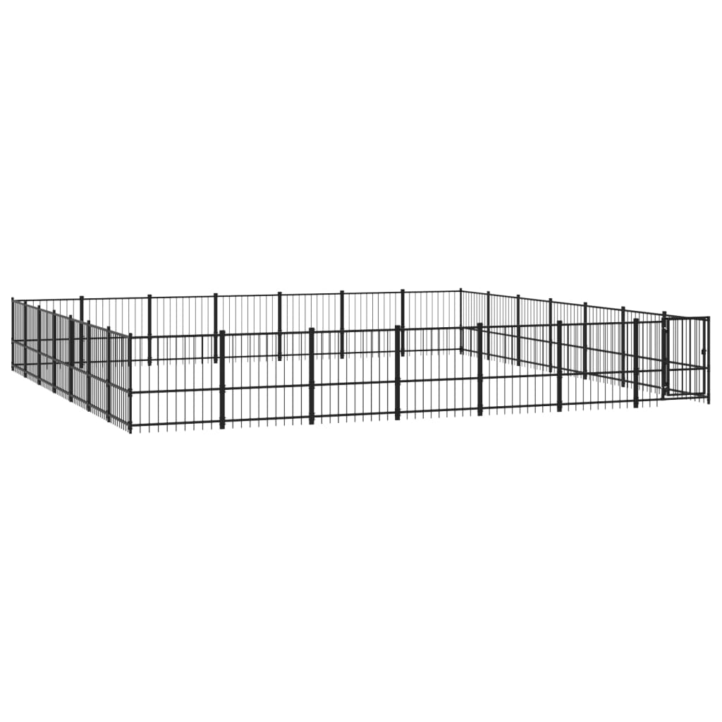 Hondenkennel Voor Buiten 46,1 M² Staal 679 x 679 x 100 cm
