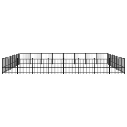 Hondenkennel Voor Buiten 60,22 M² Staal 776 x 776 x 100 cm