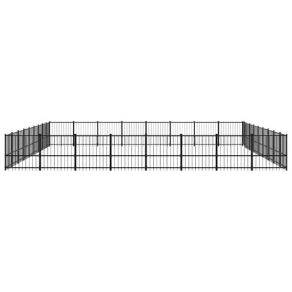 Hondenkennel Voor Buiten 67,74 M² Staal 873 x 776 x 100 cm