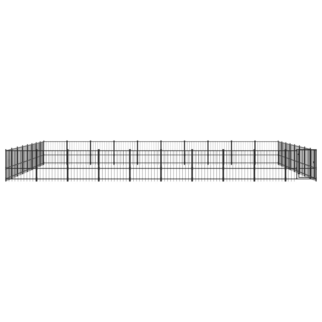 Hondenkennel Voor Buiten 75,27 M² Staal 970 x 776 x 100 cm