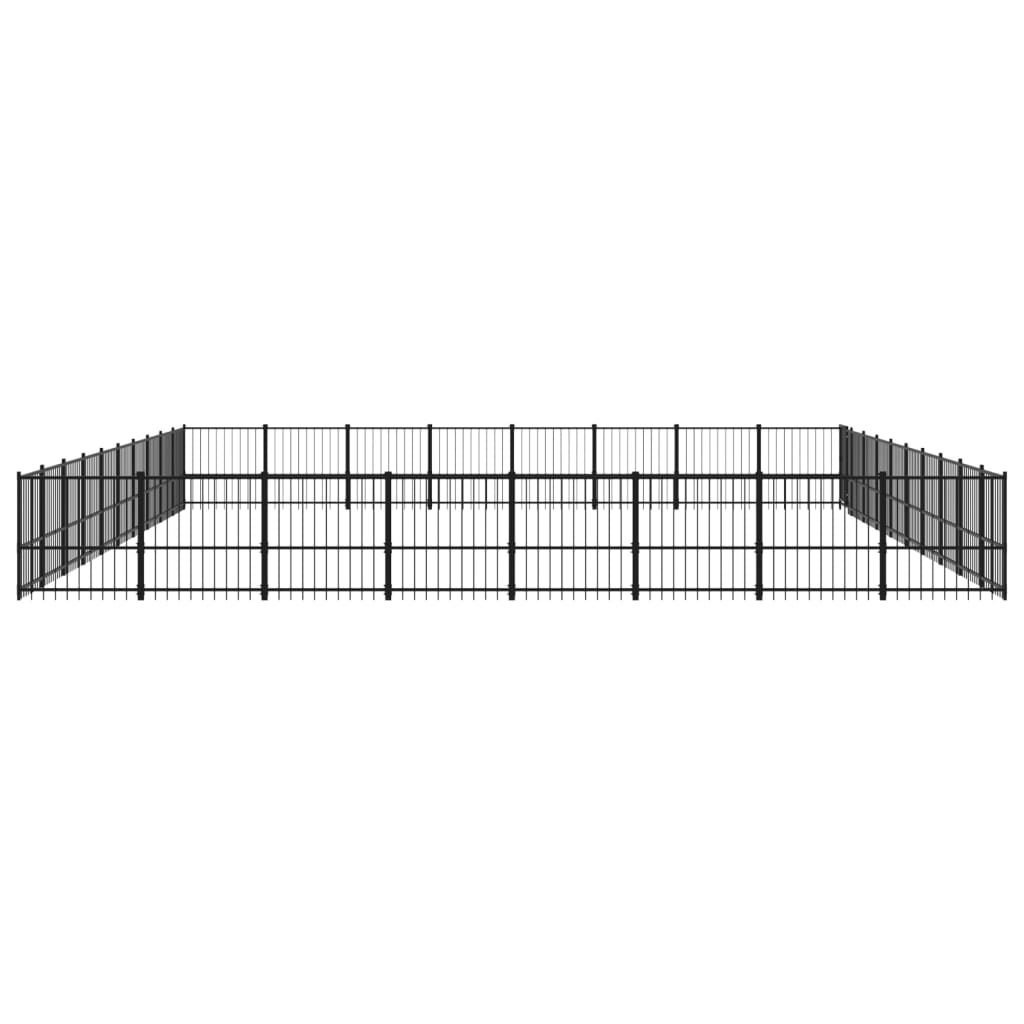 Hondenkennel Voor Buiten 75,27 M² Staal 970 x 776 x 100 cm