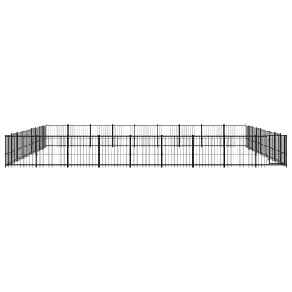 Hondenkennel Voor Buiten 76,21 M² Staal 873 x 873 x 100 cm