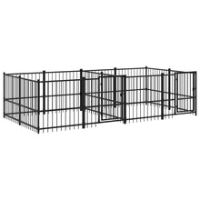 Hondenkennel Voor Buiten 7,51 M² Staal 388 x 193.5 x 100 cm