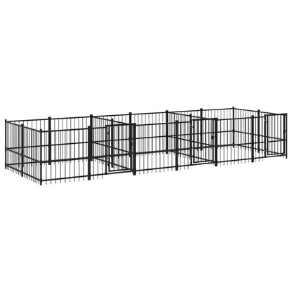 Hondenkennel Voor Buiten 11,26 M² Staal 582 x 193.5 x 100 cm