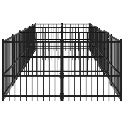 Hondenkennel Voor Buiten 11,26 M² Staal 582 x 193.5 x 100 cm
