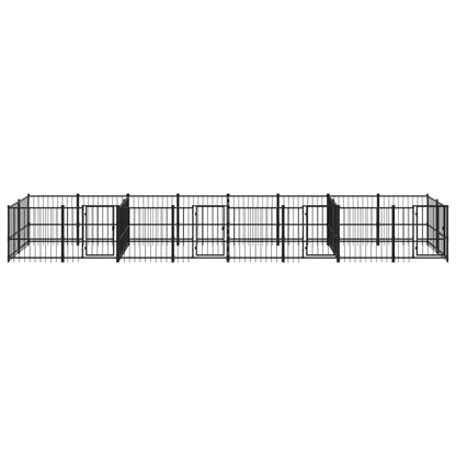 Hondenkennel Voor Buiten 15,02 M² Staal 776 x 193.5 x 100 cm
