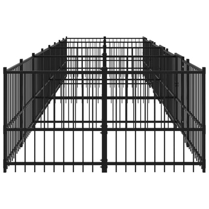 Hondenkennel Voor Buiten 15,02 M² Staal 776 x 193.5 x 100 cm