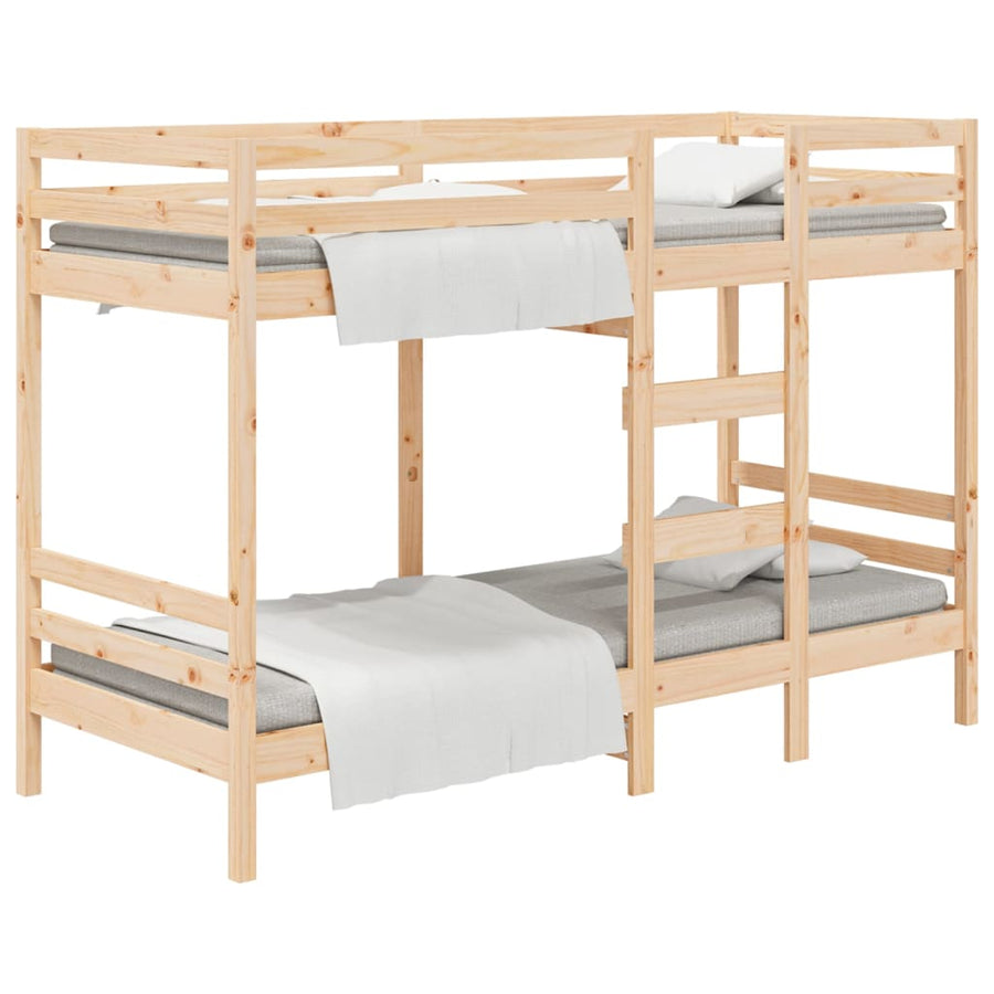 Stapelbed Massief Grenenhout 90 x 200 cm Naturel