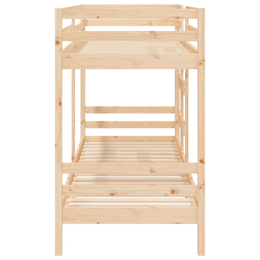 Stapelbed Massief Grenenhout 90 x 190 cm Naturel