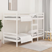 Stapelbed 75x190 cm massief grenenhout wit