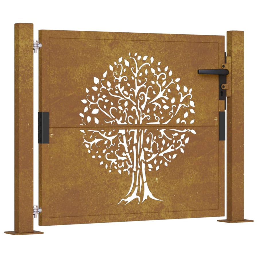 Poort 105X80 Cm Boomontwerp Cortenstaal 105 x 80 cm