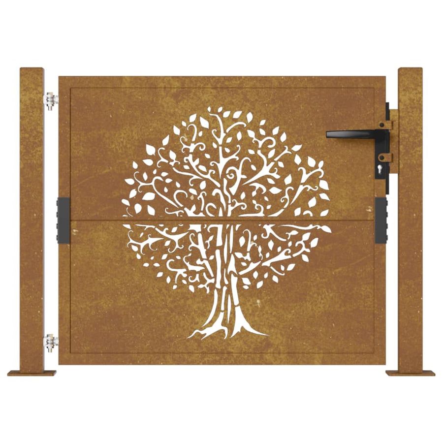 Poort 105X80 Cm Boomontwerp Cortenstaal 105 x 80 cm