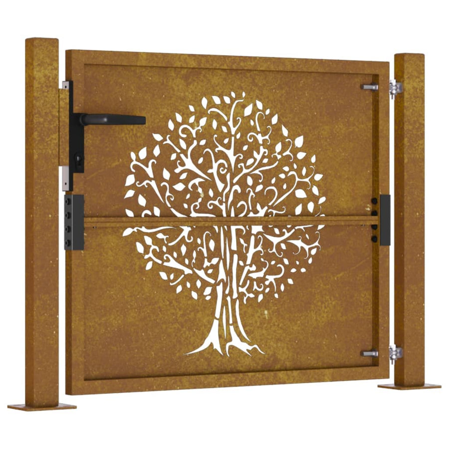 Poort 105X80 Cm Boomontwerp Cortenstaal 105 x 80 cm