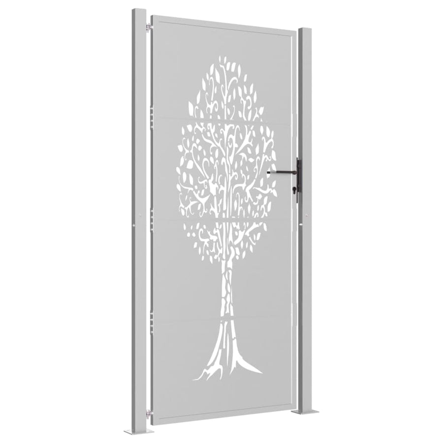 Poort 105X205 Cm Cortenstaal Boom Ontwerp 105 x 205 cm