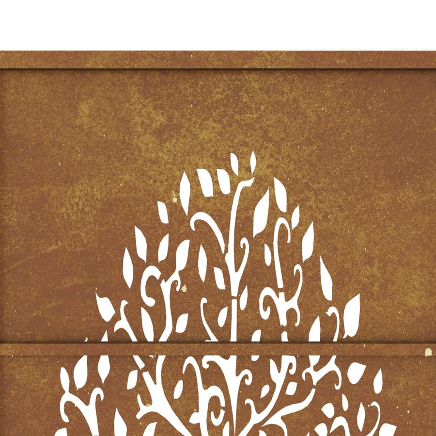 Poort 105X205 Cm Cortenstaal Boom Ontwerp 105 x 205 cm