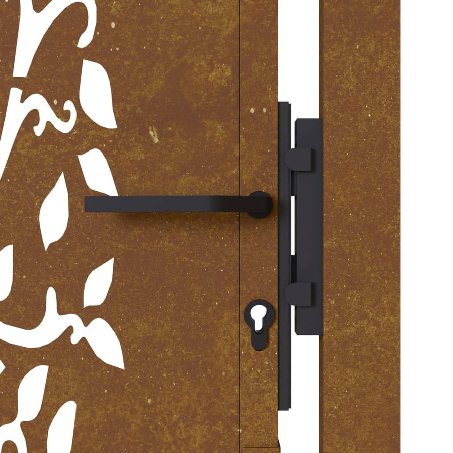 Poort 105X205 Cm Cortenstaal Boom Ontwerp 105 x 205 cm