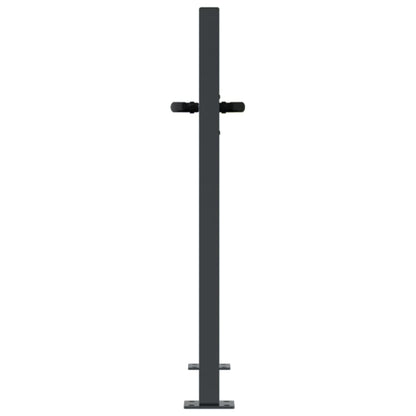 Poort 105X105 Cm Met Grasontwerp Staal Antracietkleurig 105 x 105 cm