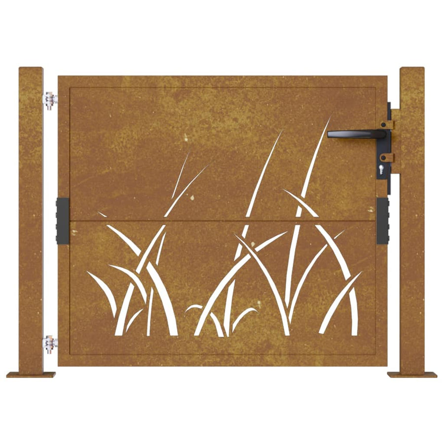 Poort Grasontwerp 105X80 Cm Cortenstaal 105 x 80 cm