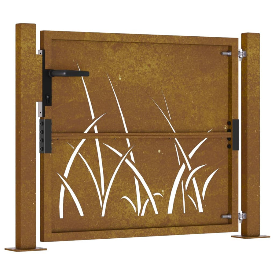 Poort Grasontwerp 105X80 Cm Cortenstaal 105 x 80 cm