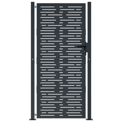 Poort 105X205 Cm Met Vierkant Staal Antracietkleurig 105 x 205 cm