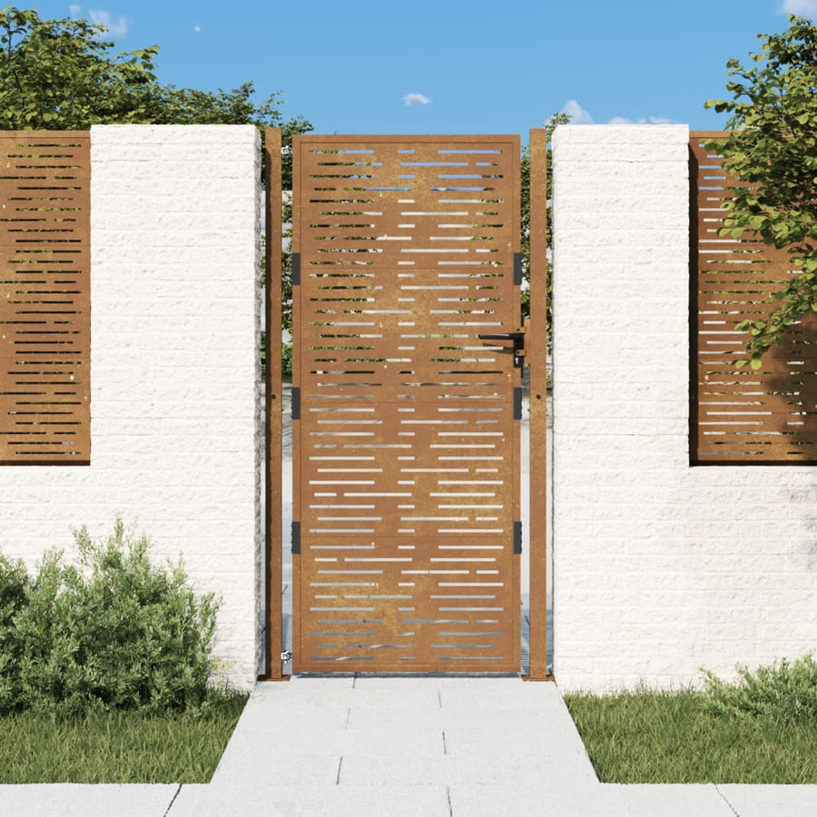 Poort Vierkant Cortenstaal 105 x 180 cm