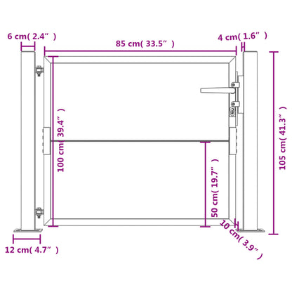 Poort 105x105 cm cortenstaal 105 x 105 cm