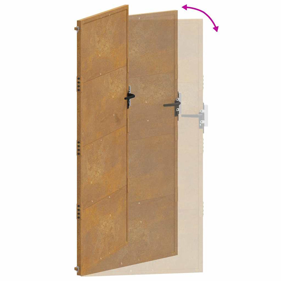 Poort Cortenstaal 105 x 180 cm