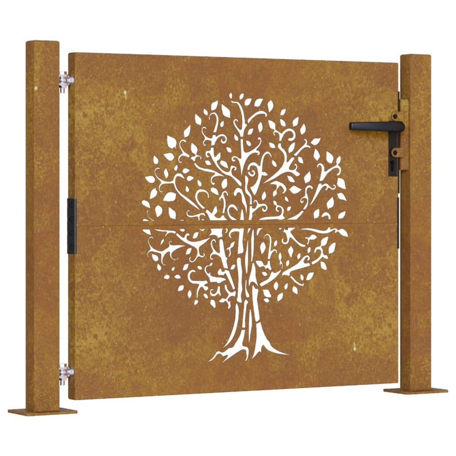 Poort 105X80 Cm Boomontwerp Cortenstaal 105 x 80 cm