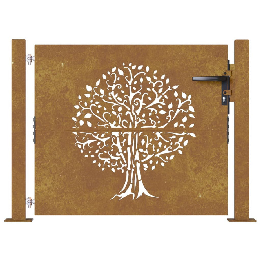 Poort 105X80 Cm Boomontwerp Cortenstaal 105 x 80 cm