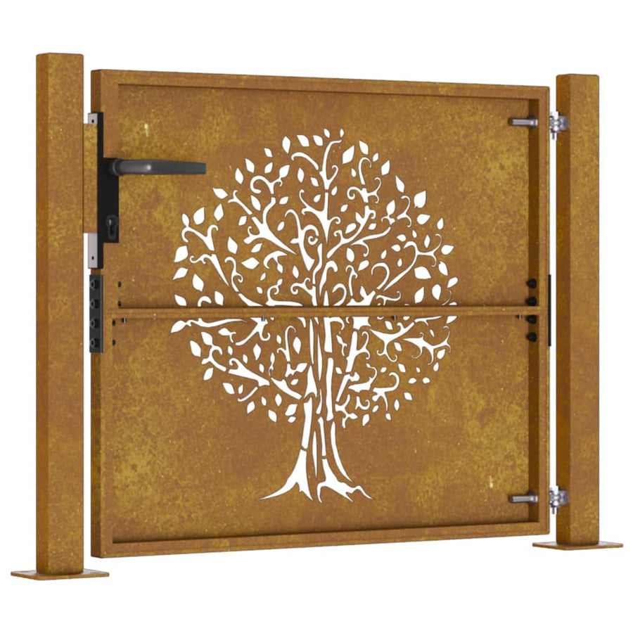 Poort 105X80 Cm Boomontwerp Cortenstaal 105 x 80 cm