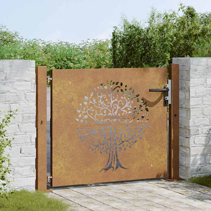 Poort Boomontwerp Cortenstaal 105 x 105 cm