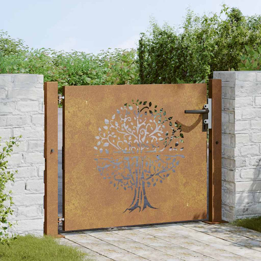 Poort Boomontwerp Cortenstaal 105 x 105 cm