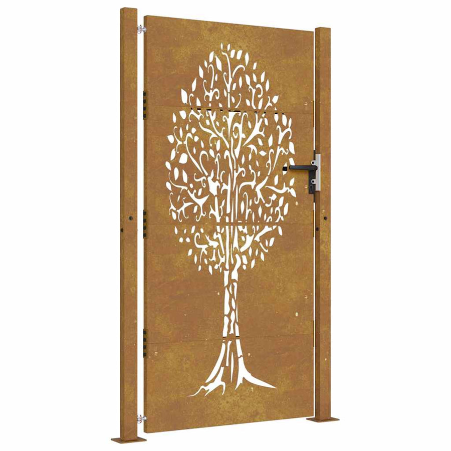 Poort Boomontwerp Cortenstaal 105 x 180 cm