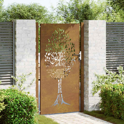Poort Boomontwerp Cortenstaal 105 x 180 cm